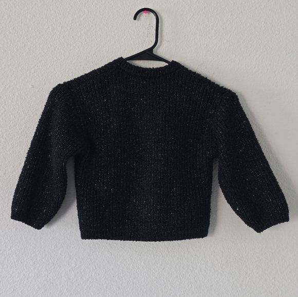 Zara Girls Sweater Cardigan size 3-4years Shimmery Button Up - Picture 4 of 7